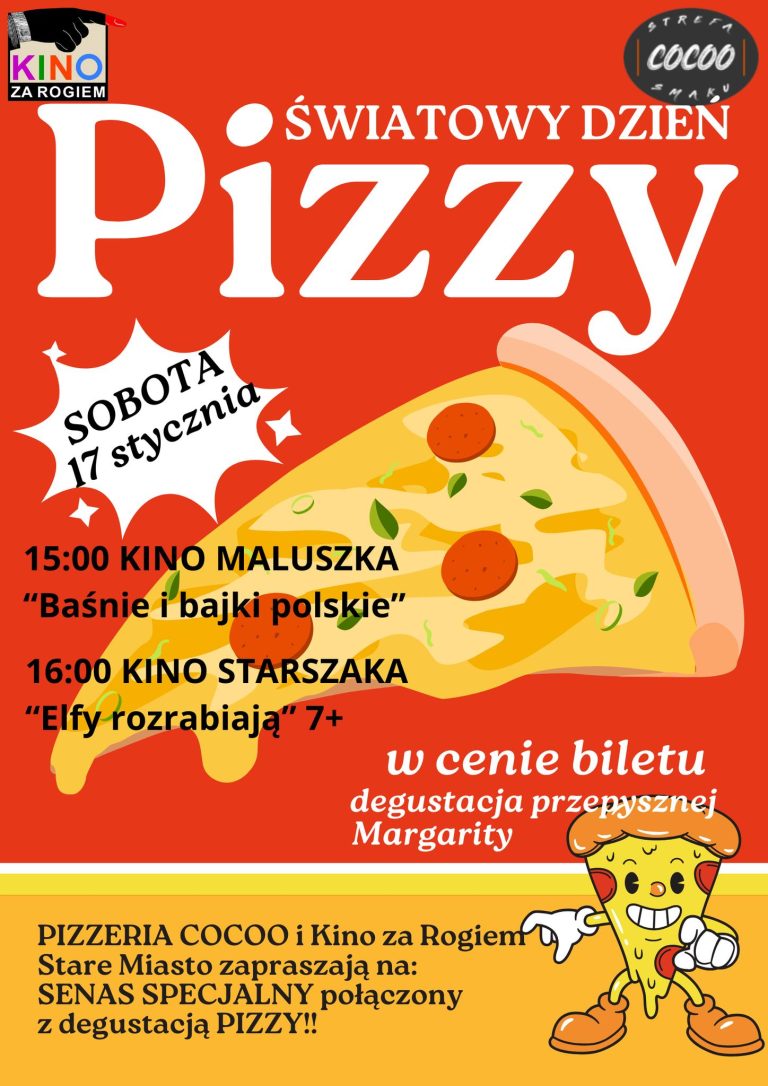 Światowy Dzień Pizzy w Starym Mieście. Kino i degustacja dla najmłodszych