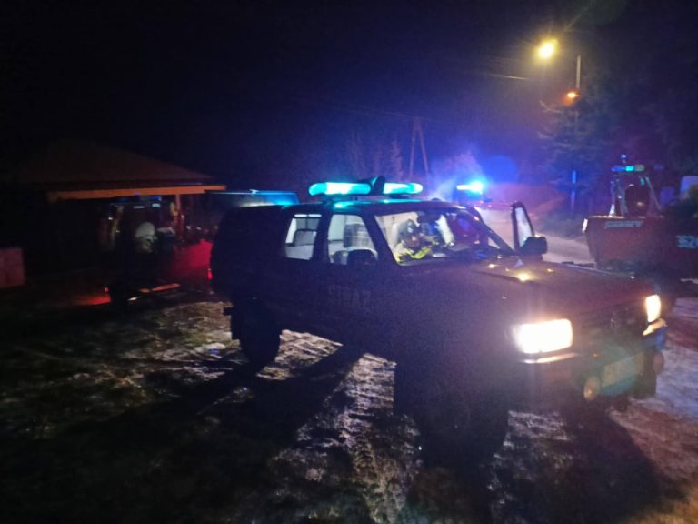 Nocny alarm przy ul. Krańcowej w Koninie