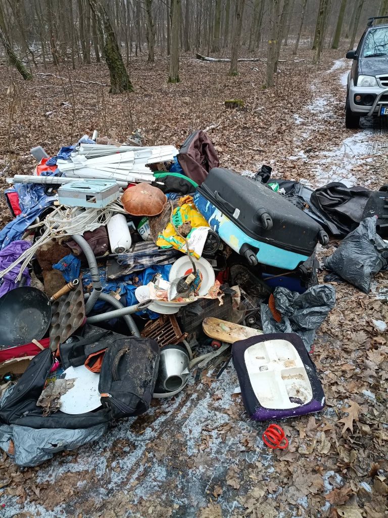 Skandaliczne znalezisko w lesie pod Rudzicą. Sprawca zostawił ślady?