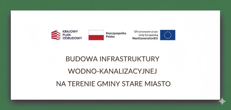 Nowa infrastruktura wodno-kanalizacyjna w gminie Stare Miasto. Inwestycja za ponad 4 mln zł