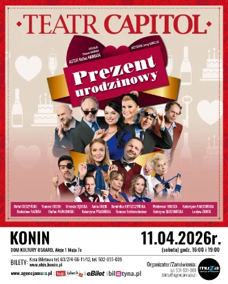 Prezent urodzinowy Konin slide-in