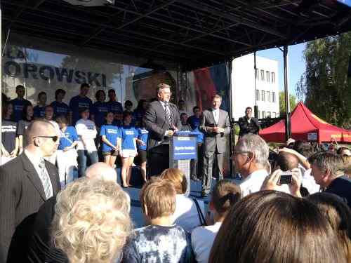 Komorowski w Koninie: Grzeszczak poparł kandydata PO