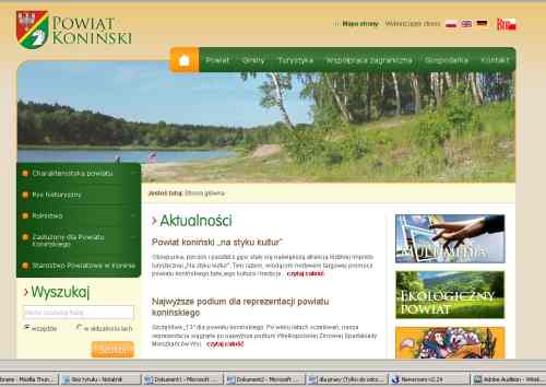 Powiat na nowej stronie