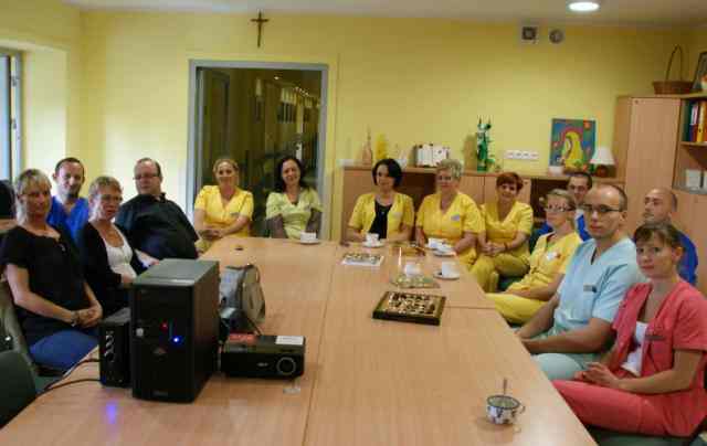 Goście w licheńskim hospicjum