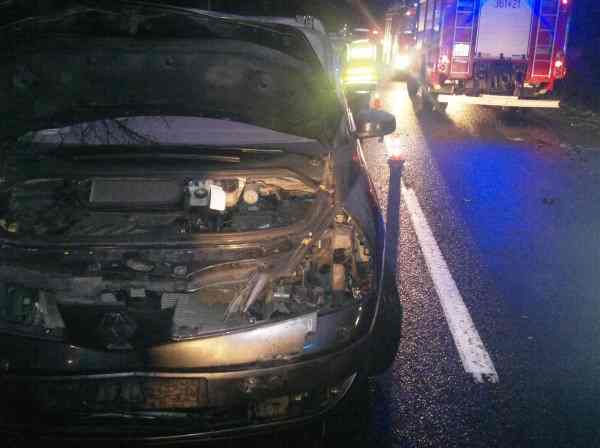 Zderzenie trzech samochodów