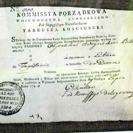 Kościuszko w Muzeum Miasta Turku