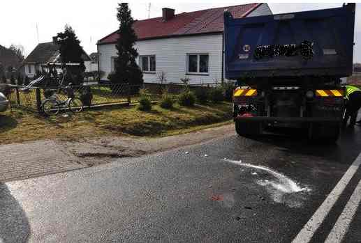 Śmierć pod kołami ciężarówki