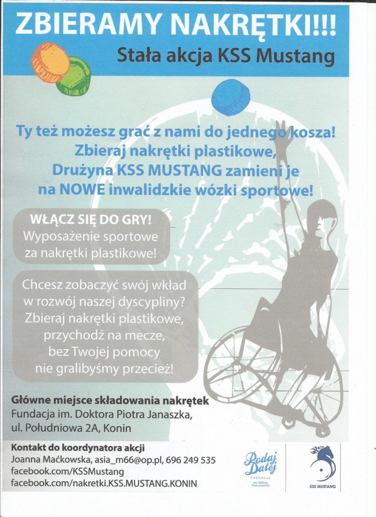 Wózki do kosza za nakrętki