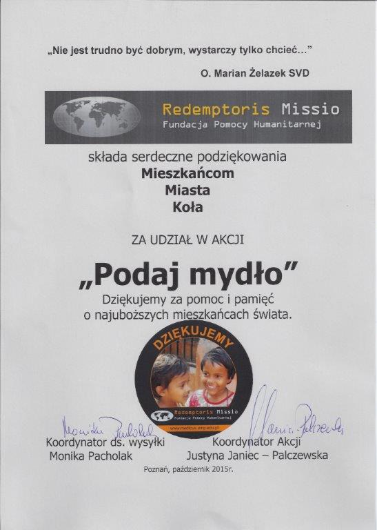 Mydło z Koła pojechało do Afryki