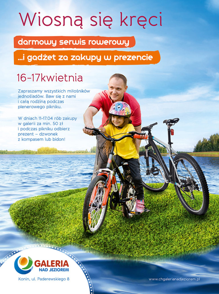WIOSNĄ SIĘ KRĘCI CZYLI PIKNIK ROWEROWY W GALERII NAD JEZIOREM