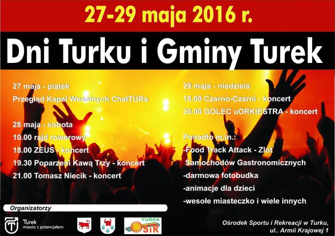 Miasto i gmina Turek zaprasza na swoje dni
