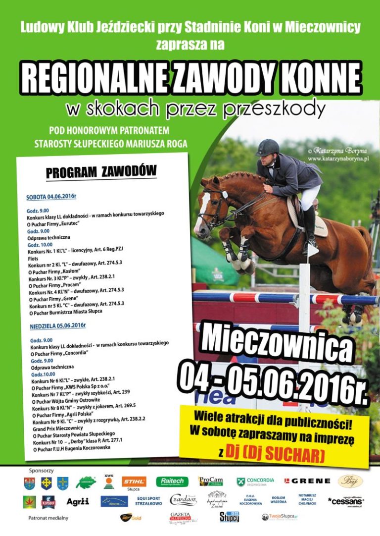 REGIONALNE ZAWODY KONNE W SKOKACH PRZEZ PRZESZKODY