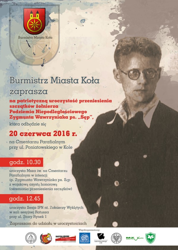 Patriotyczna uroczystość przeniesienia szczątków  Sępa