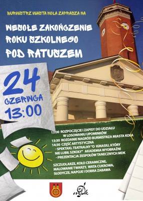 Zapraszamy na wesołe zakończenie roku szkolnego przed Ratuszem
