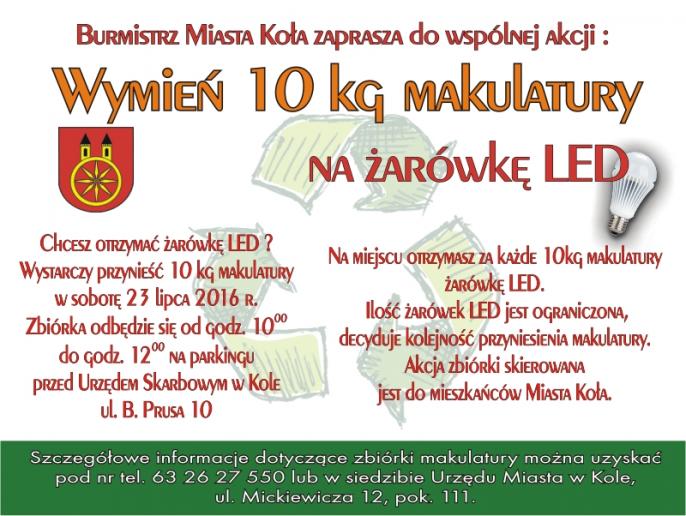 Żarówki LED dla mieszkańców Koła