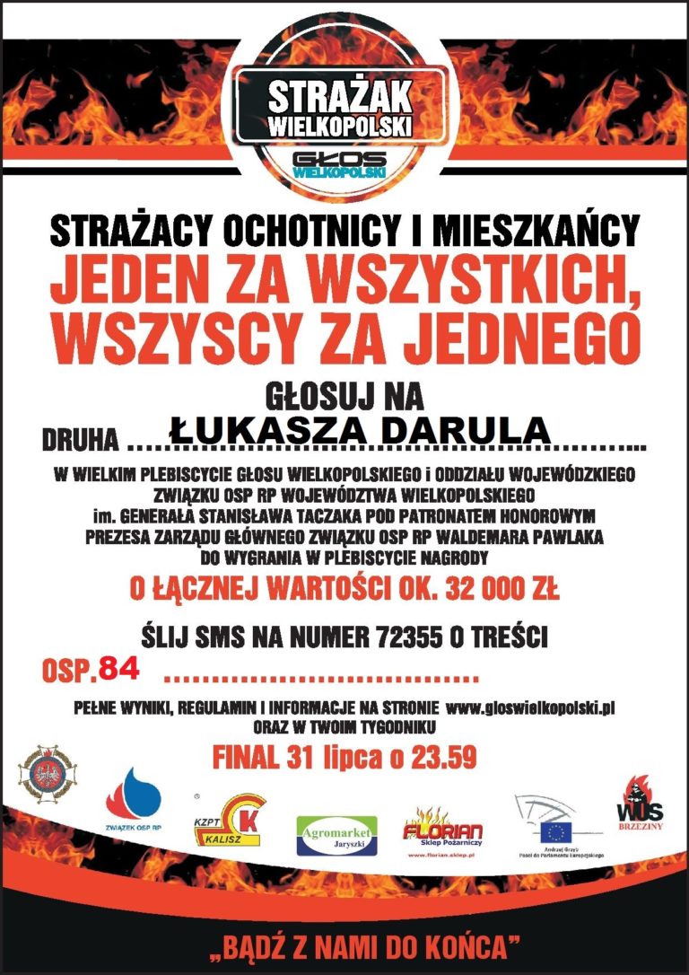 TURKOWIANIN W PLEBISCYCIE „STRAŻAK OCHOTNIK 2016”