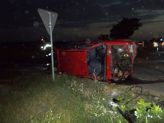 Wypadek w Ślesinie na ul. Kleczewskiej