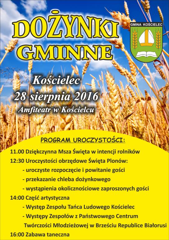 Zaproszenie na kolejne dożynki