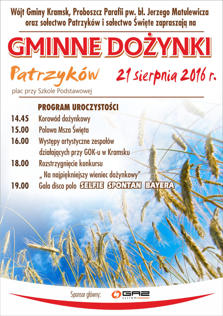 Gminne dożynki w Patrzykowie