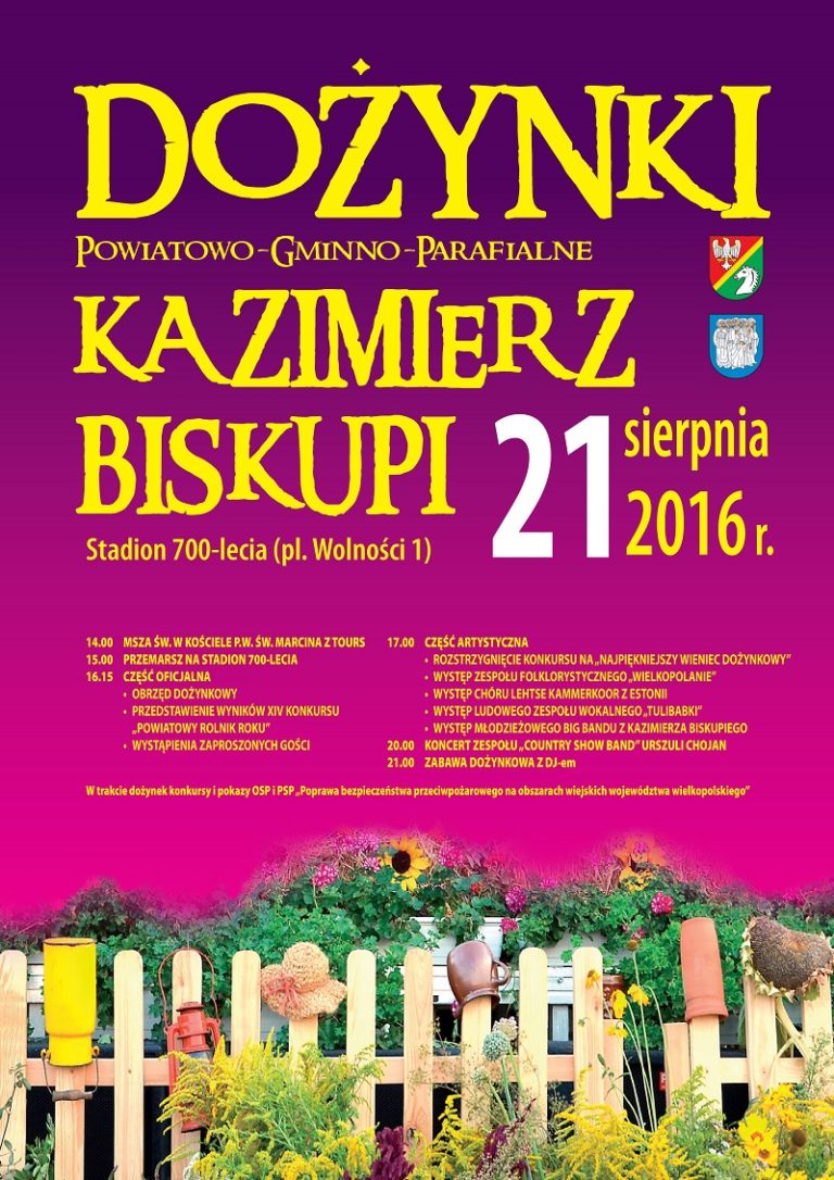W Kazimierzu Biskupim dożynki powiatowo – gminne