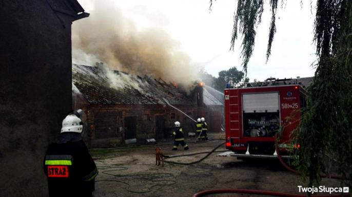 Poważny pożar w Słomczycach