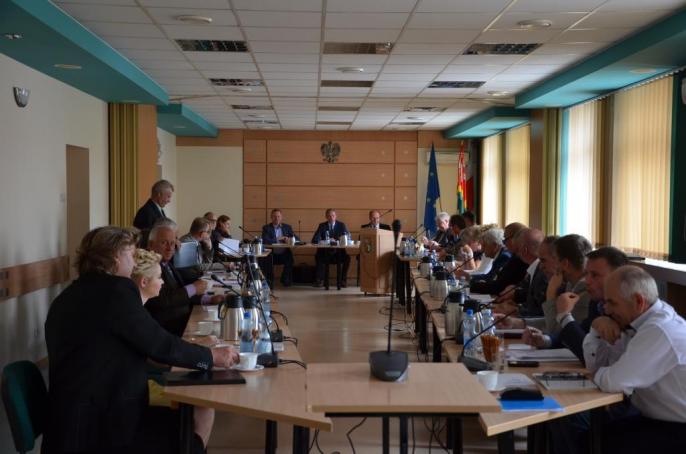 Z  XXI sesji Rady Powiatu Konińskiego.