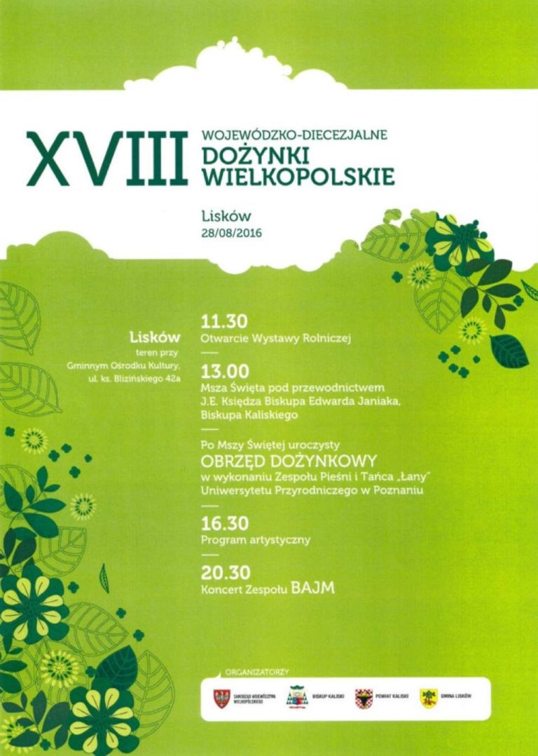 Wojewódzko  diecezjalne dożynki w Liskowie