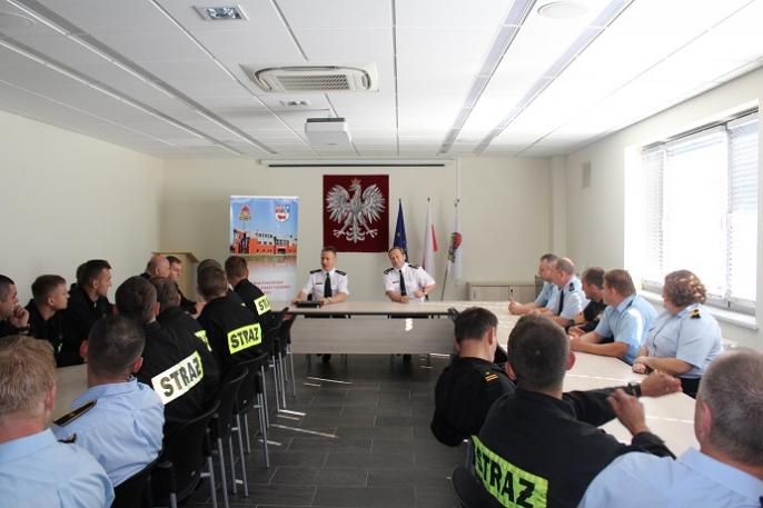 Spotkanie z Wielkopolskim Komendantem Wojewódzkim PSP