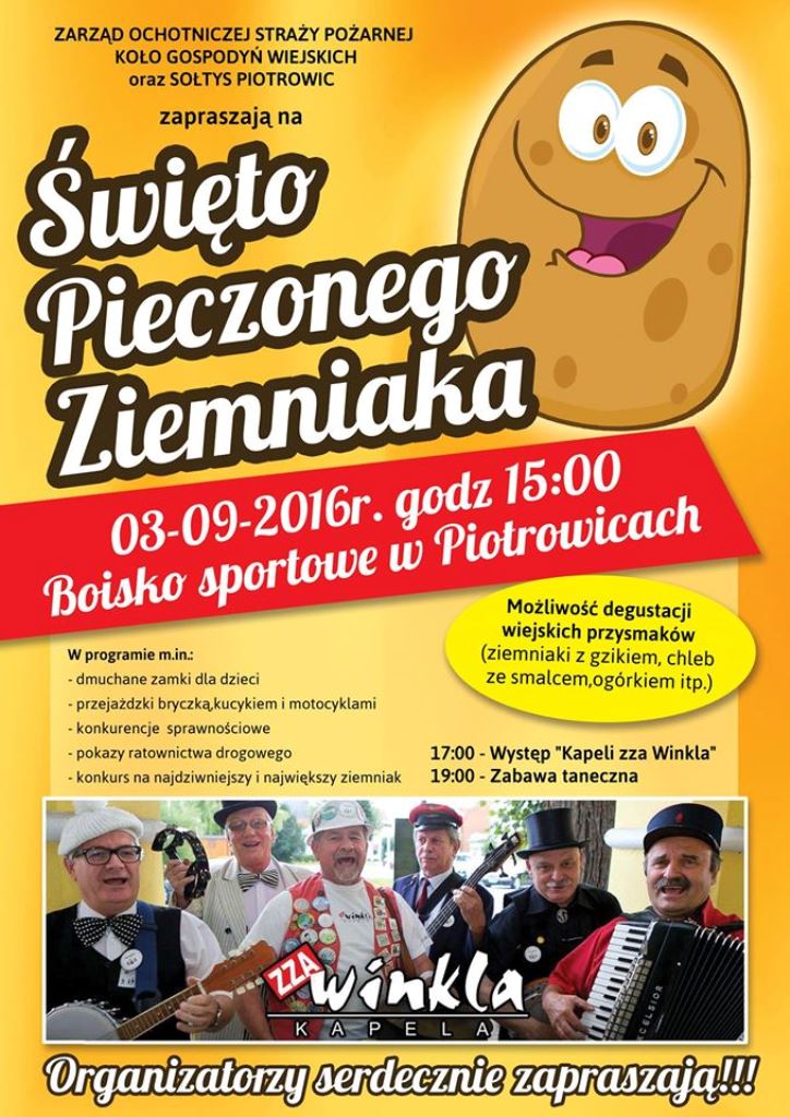 3 września – Święto Pieczonego Ziemniaka w Piotrowicach