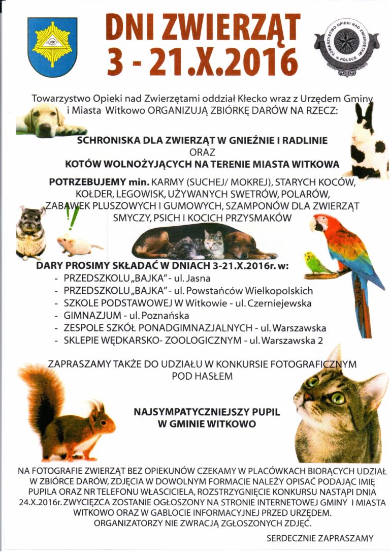 Dni Zwierząt w Witkowie