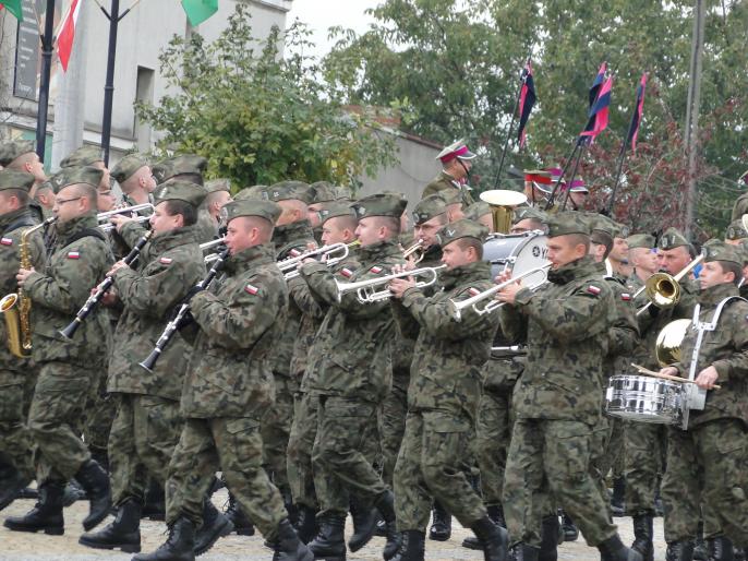 Przysięga na Rynku w Ślesinie.