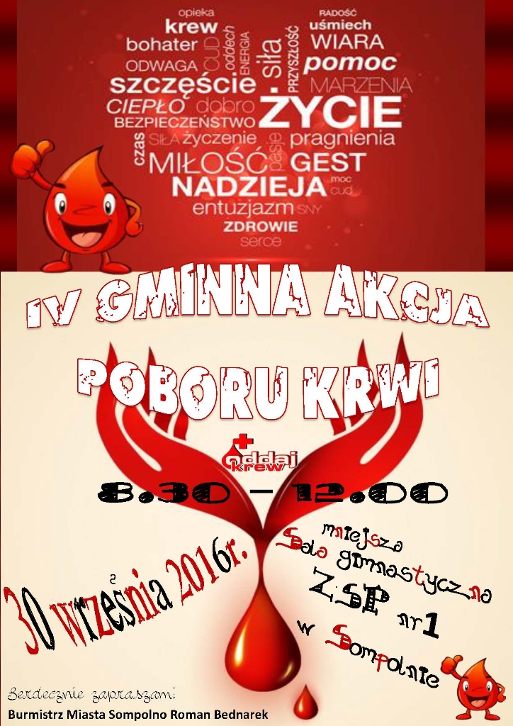 Zbiórka krwi w Sompolnie