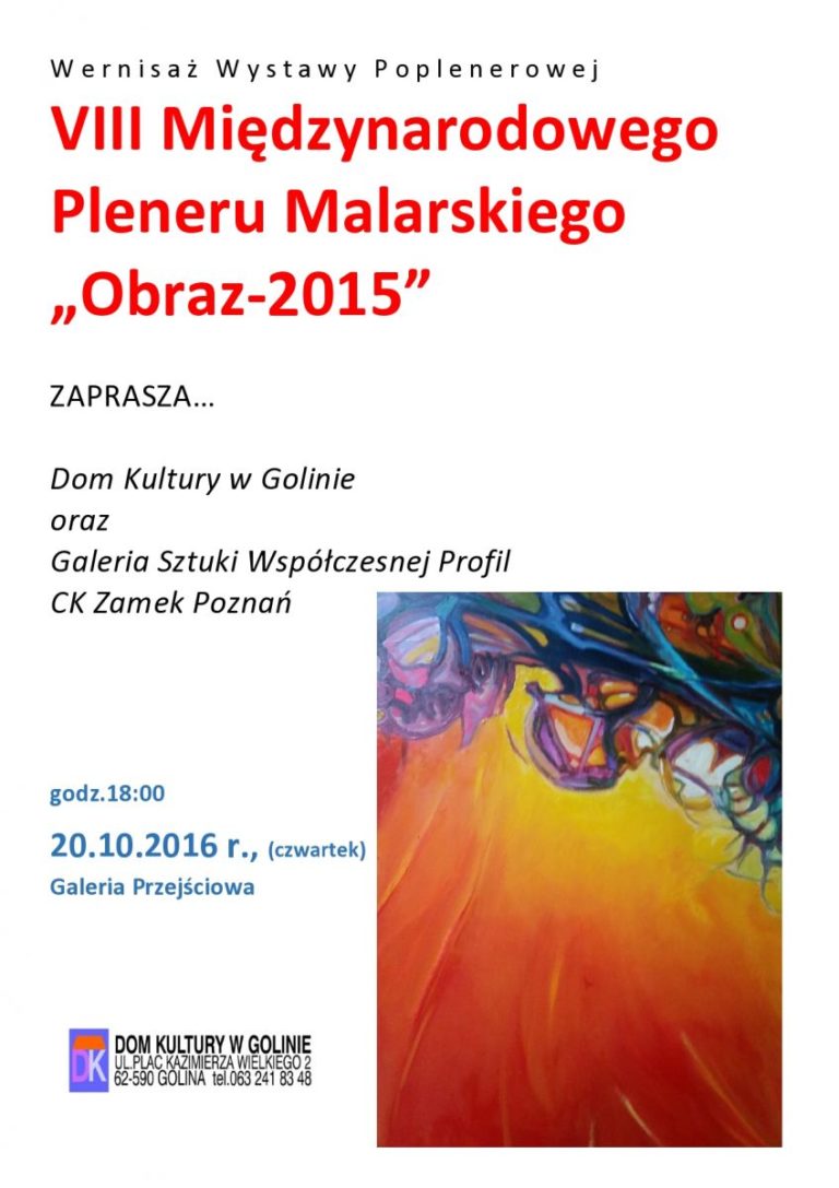 Dom Kultury w Golinie zaprasza