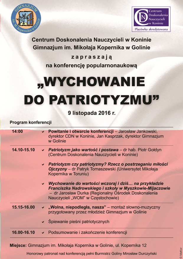 WYCHOWANIE DO PATRIOTYZMU