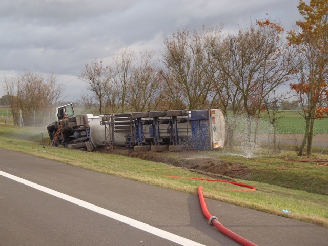 Wypadek cysterny z ciekłym azotem.