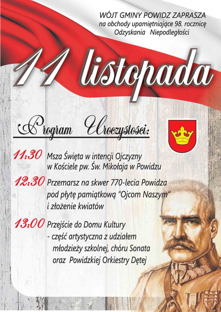 Powidzki program obchodów Święta Niepodległości