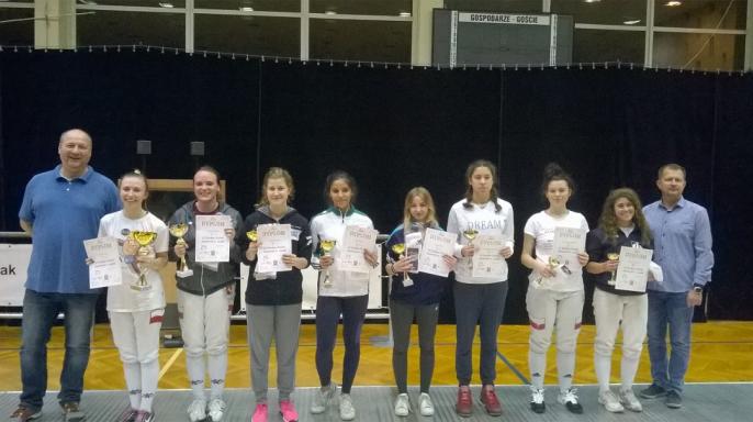 II Puchar Polski  Juniorek  w szabli  5.11.2016 Konin