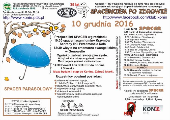 PTTK zaprasza na kolejny spacer