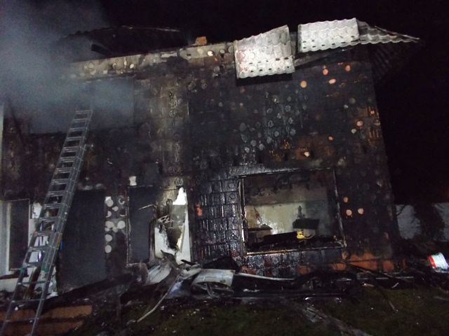 Pożar budynku mieszkalnego w Wąsoszach