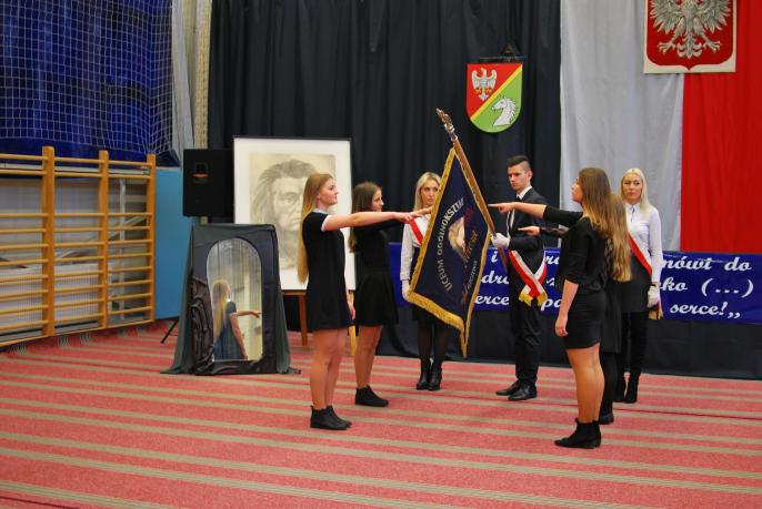 Dzień Patrona w Liceum w Kleczewie.