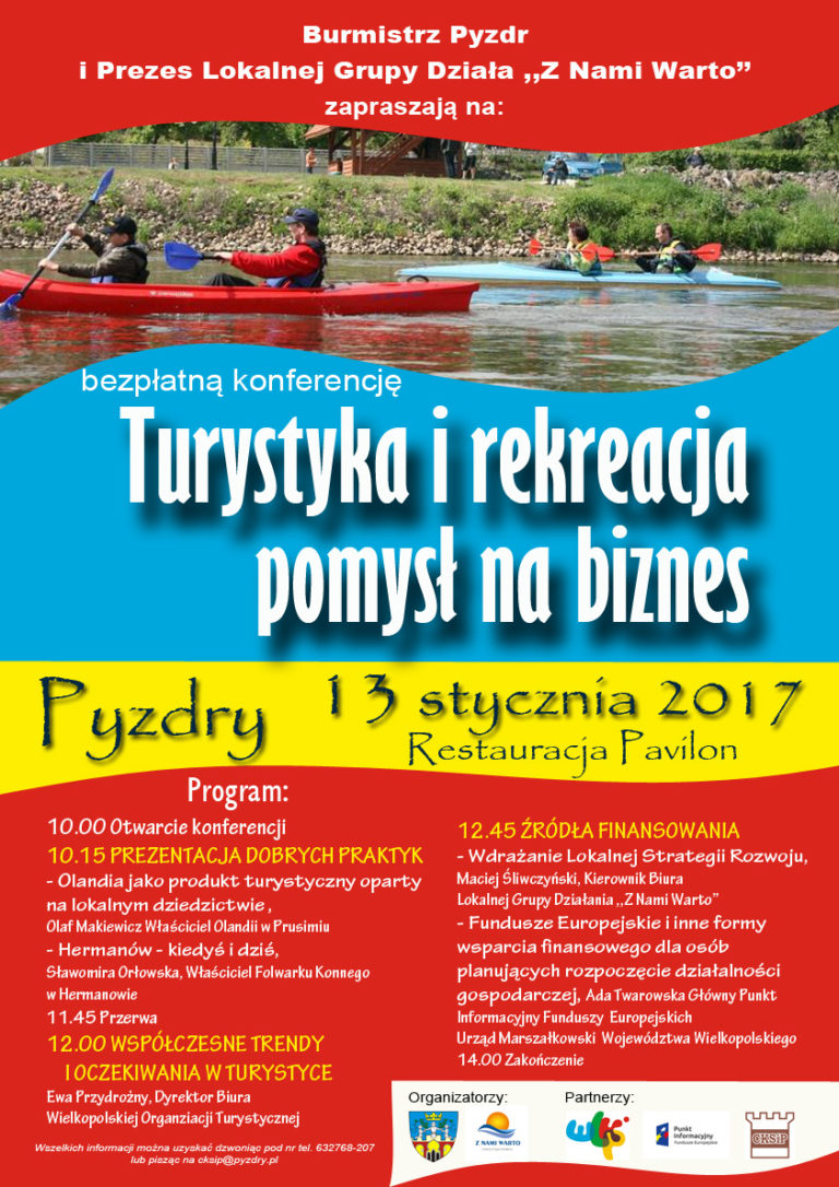 Turystyka i rekreacja – pomysł na biznes – zapowiedź konferencji