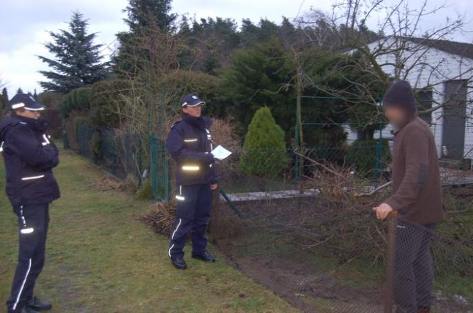 Policjanci na posterunku