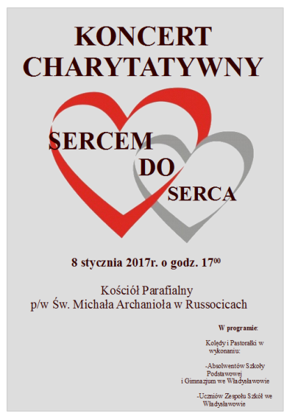 Koncert charytatywny we Władysławowie