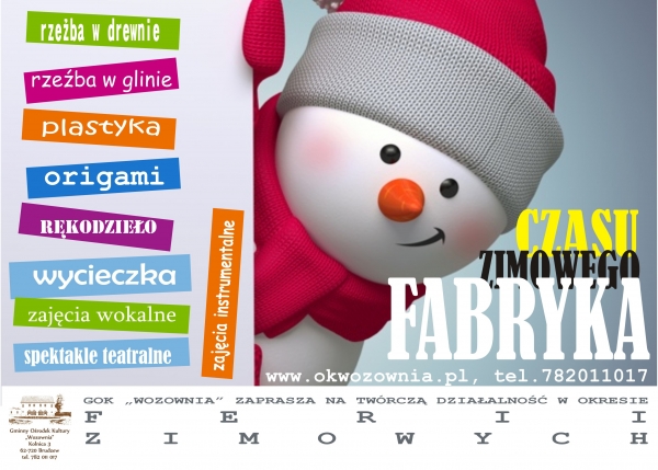 Ferie zimowe z GOK Wozownia