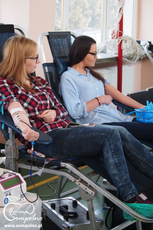 V GMINNA AKCJA HONOROWEGO POBORU KRWI w Sompolnie