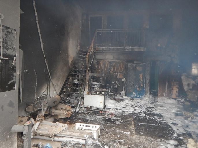 Pożar hali demontażu pojazdów