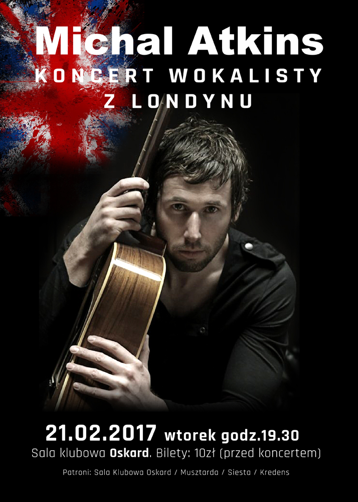 Koncert brytyjskiego wokalisty Michala Atkinsa