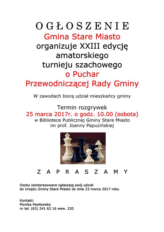 XXIII edycja amatorskiego turnieju szachowego
