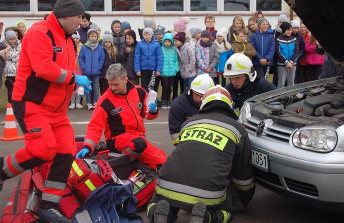 Symulacja wypadku w Lubustowie