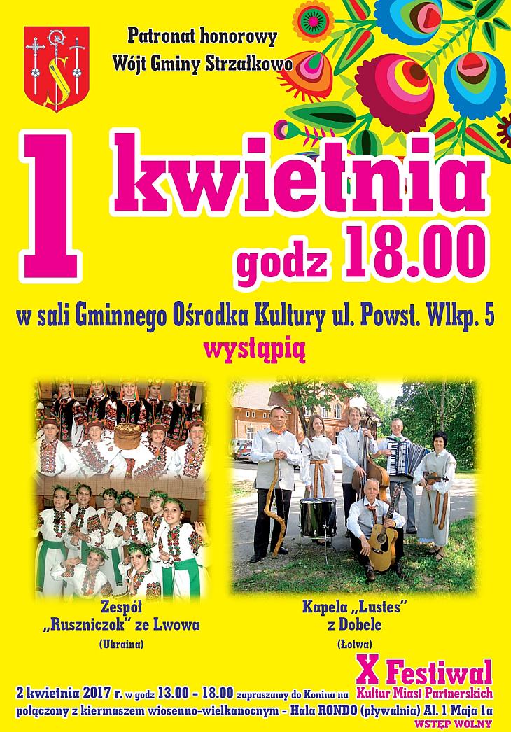 Występy zespołów ludowych z Ukrainy i Łotwy